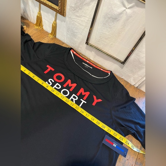 NWT TOMMY SPORT Black Long Sleeve Top Size 1X - Picture 7 of 8